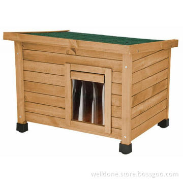 wood outdoor cat house